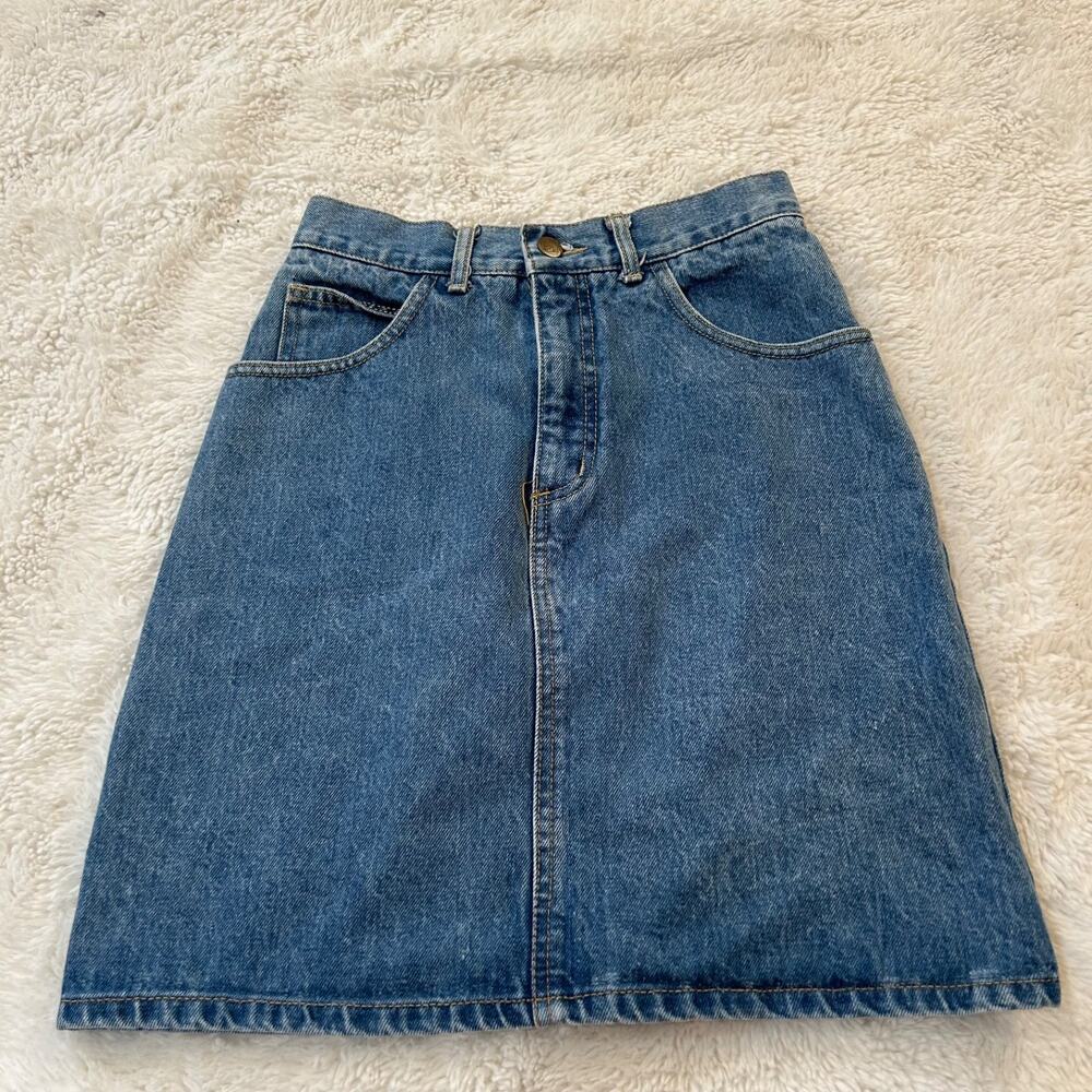 VTG 90's GEORGES MARCIANO GUESS Jean Skirt 28 Festival Y2K Boho Indie Garnola